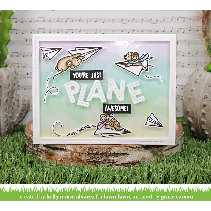 Lawn Fawn - Lawn Cuts - Just Plane Awesome-ScrapbookPal
