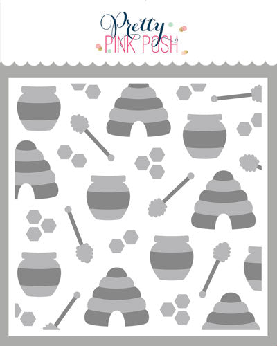 Pretty Pink Posh - Stencils - Layered Bee Additions