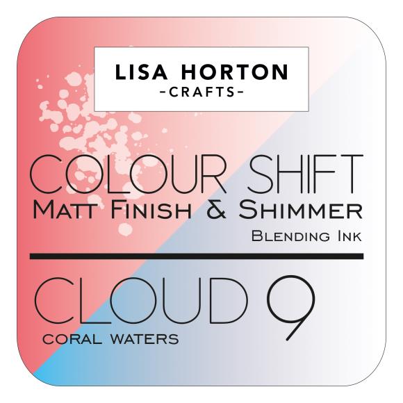 Lisa Horton Crafts - Cloud 9 Color Shift Ink Pad - Coral Waters-ScrapbookPal