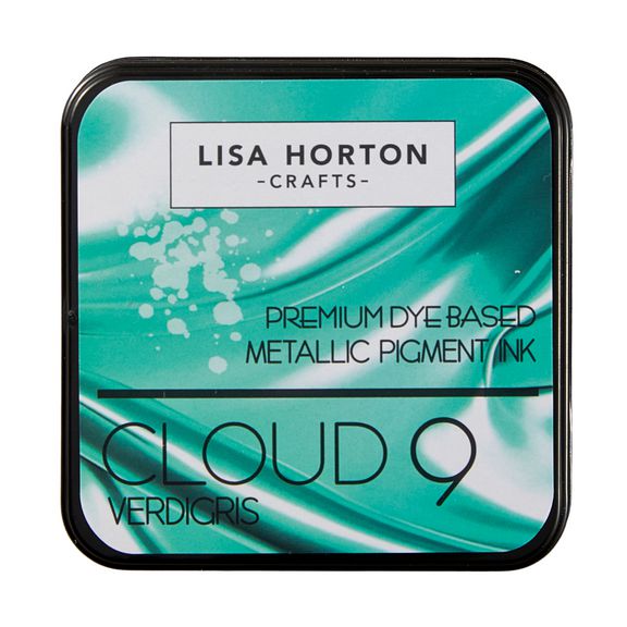 Lisa Horton Crafts - Cloud 9 Metallic Ink Pad - Verdigris-ScrapbookPal