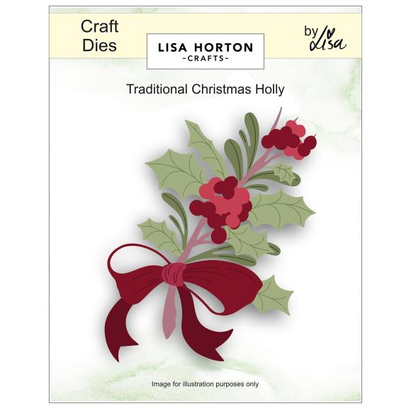 Lisa Horton Crafts - Dies - Traditional Christmas Holly-ScrapbookPal