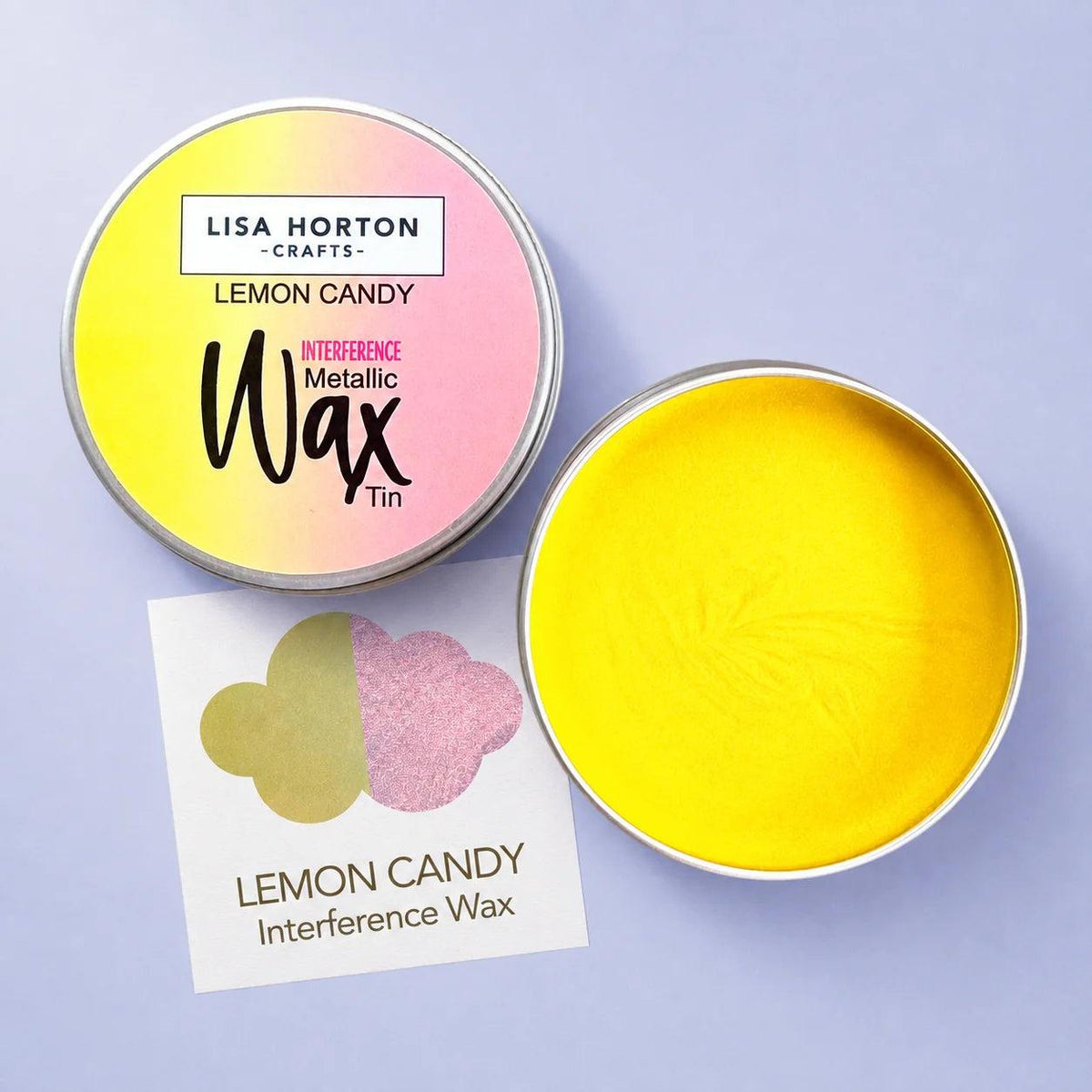 Lisa Horton Crafts - Interference Water Based Wax Tin - Lemon Candy-ScrapbookPal