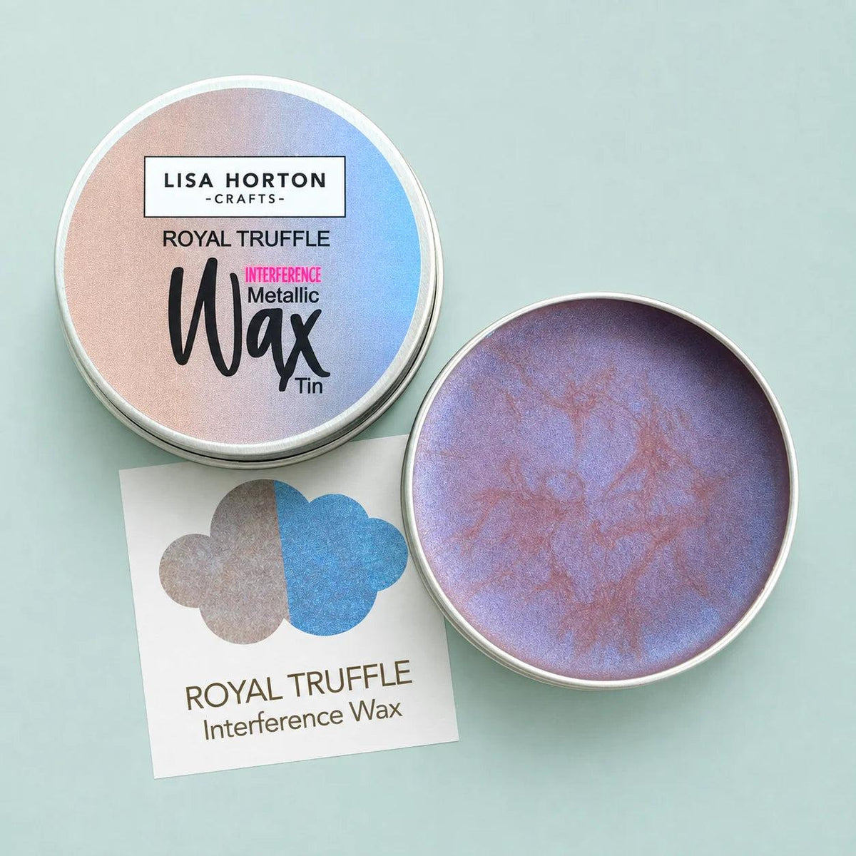 Lisa Horton Crafts - Interference Water Based Wax Tin - Royal Truffle-ScrapbookPal