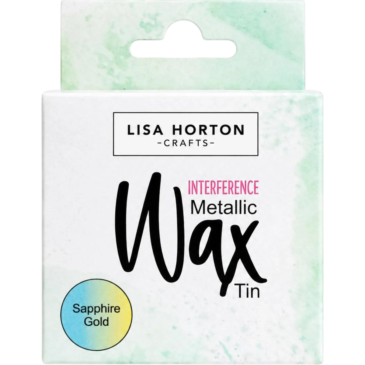 Lisa Horton Crafts - Interference Water Based Wax Tin - Sapphire Gold-ScrapbookPal