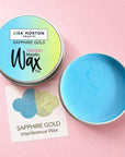 Lisa Horton Crafts - Interference Water Based Wax Tin - Sapphire Gold-ScrapbookPal
