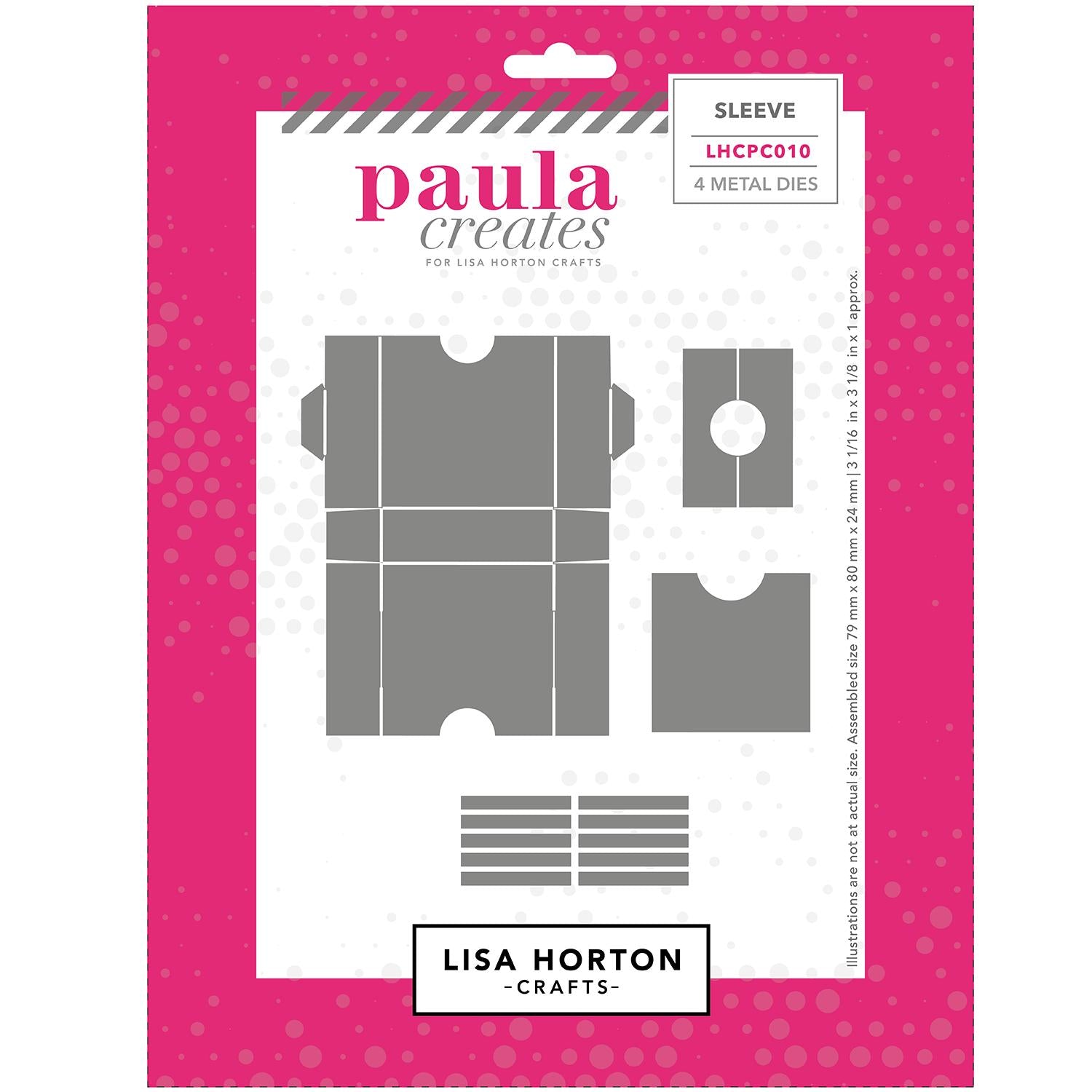 Lisa Horton Crafts - Paula Creates Collection - Dies - Sleeve-ScrapbookPal
