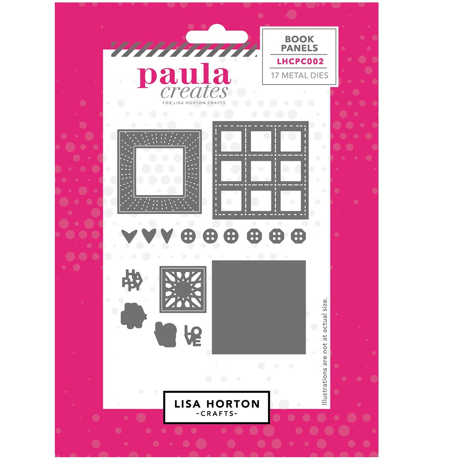 Lisa Horton Crafts - Paula Creates Collection - Dies - Treasure Book Panels-ScrapbookPal