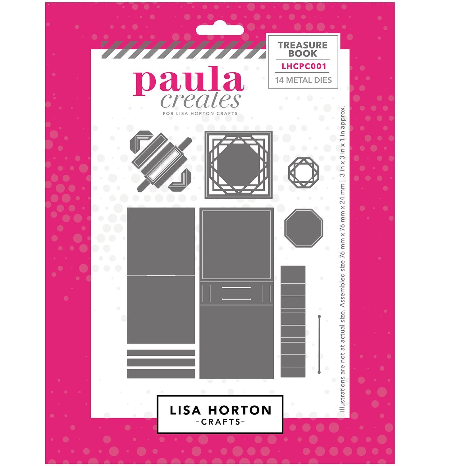 Lisa Horton Crafts - Paula Creates Collection - Dies - Treasure Book-ScrapbookPal