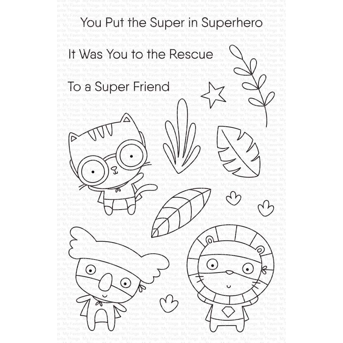My Favorite Things - Clear Stamps - Super Friend-ScrapbookPal