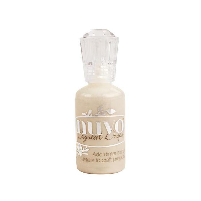 Nuvo - Crystal Drops - Caramel Cream-ScrapbookPal