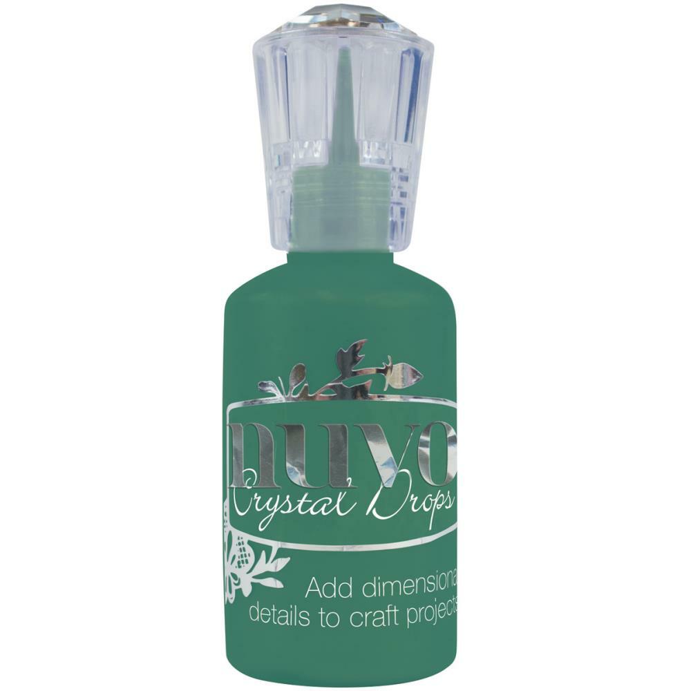 Nuvo - Crystal Drops Gloss - Woodland Green-ScrapbookPal