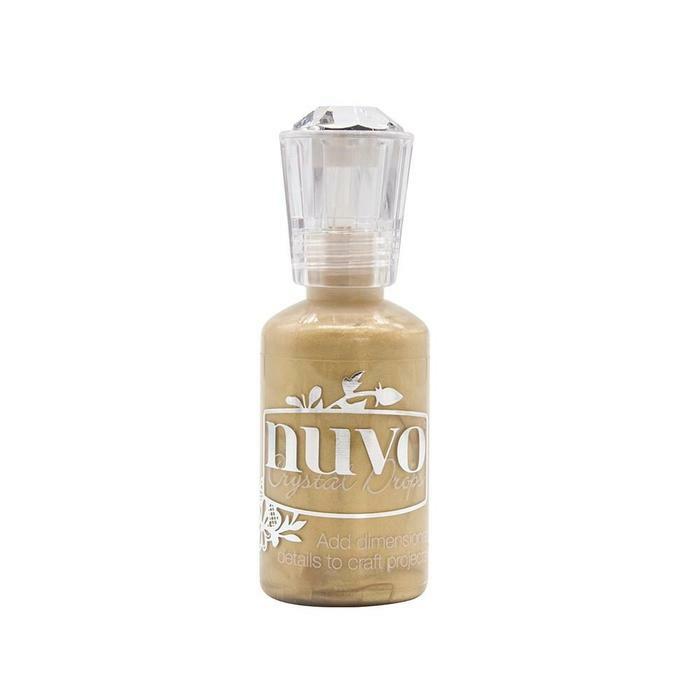 Nuvo - Crystal Drops - Mustard Gold-ScrapbookPal