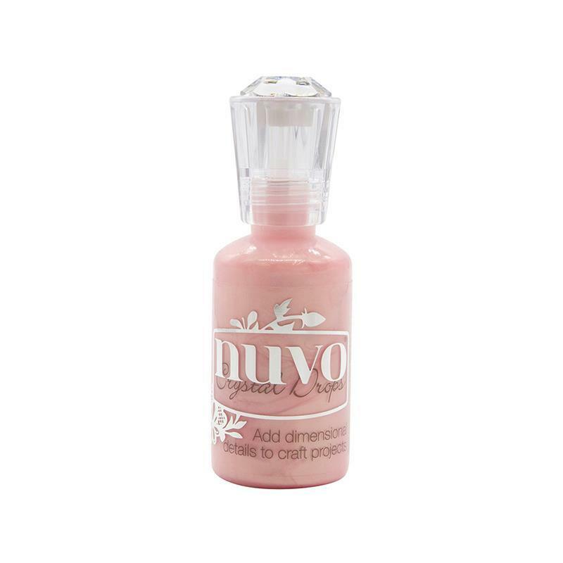 Nuvo - Crystal Drops - Shimmering Rose-ScrapbookPal