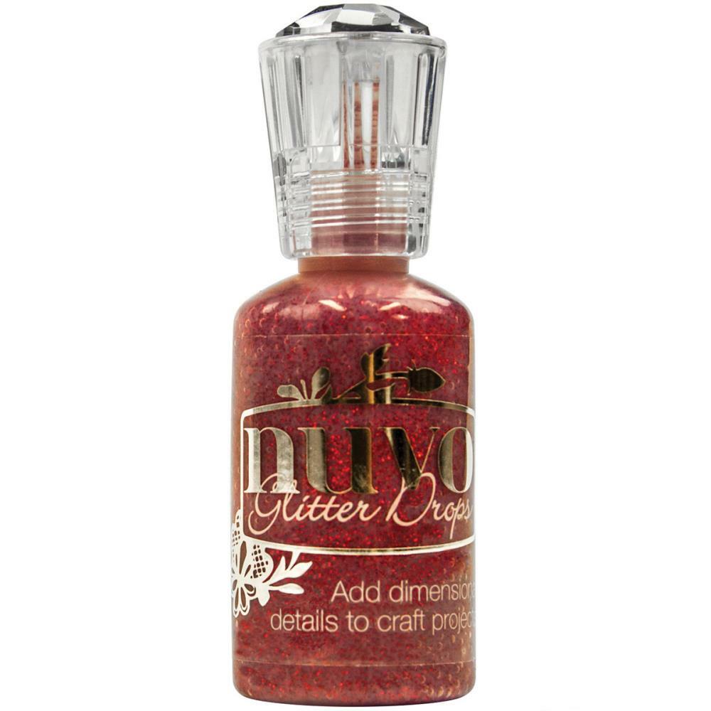 Nuvo - Glitter Drops - Ruby Slipper-ScrapbookPal