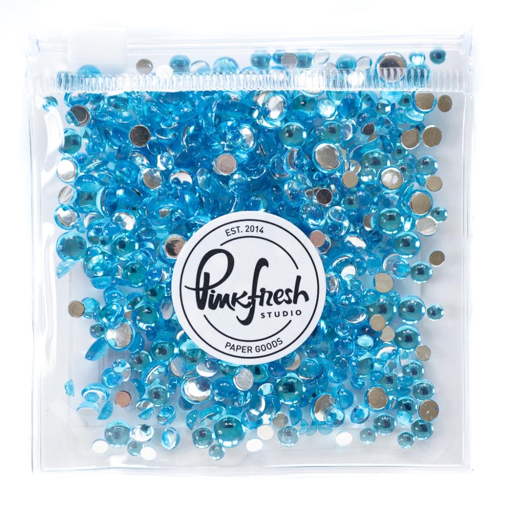 Pinkfresh Studio - Clear Drops - Turquoise-ScrapbookPal
