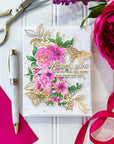 Pinkfresh Studio - Clear Stamps - Artsy Floral-ScrapbookPal