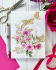 Pinkfresh Studio - Clear Stamps - Artsy Floral-ScrapbookPal