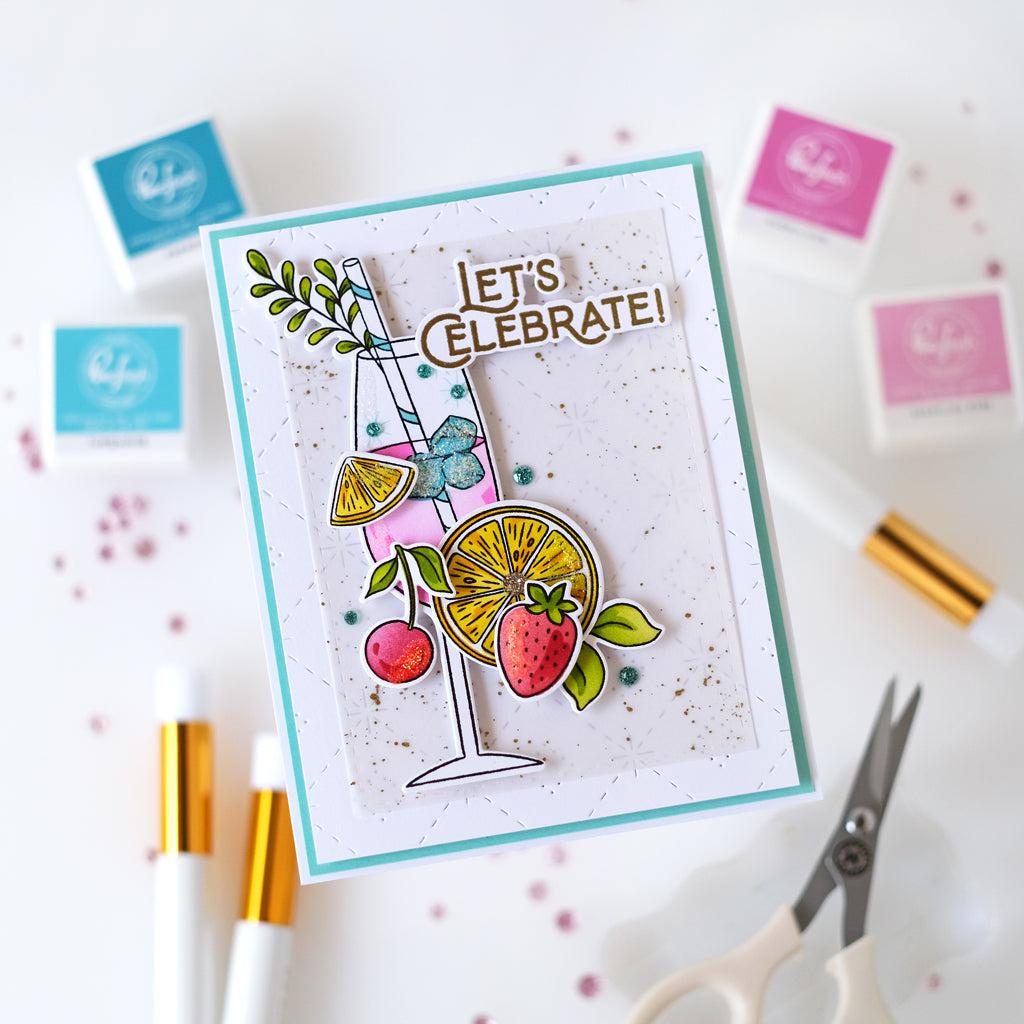 Pinkfresh Studio - Clear Stamps - Cheers-ScrapbookPal