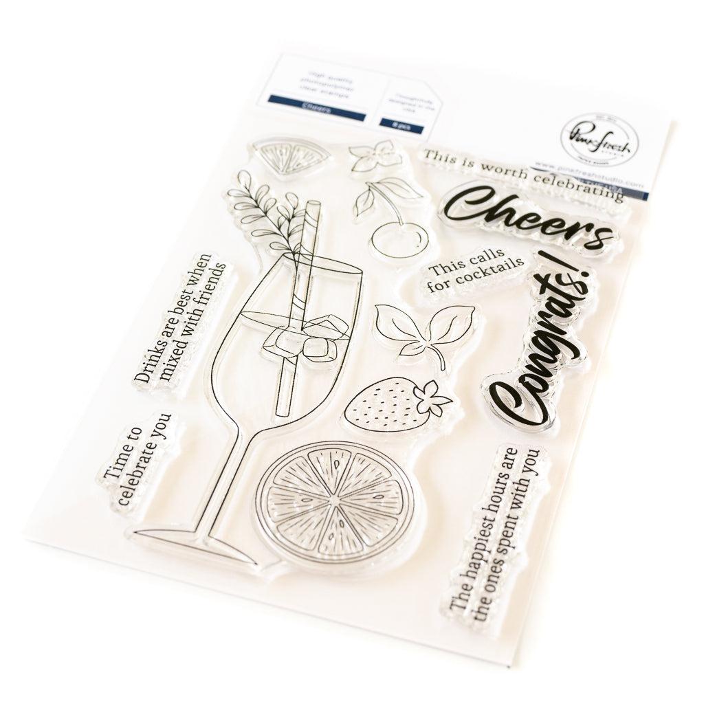 Pinkfresh Studio - Clear Stamps - Cheers-ScrapbookPal