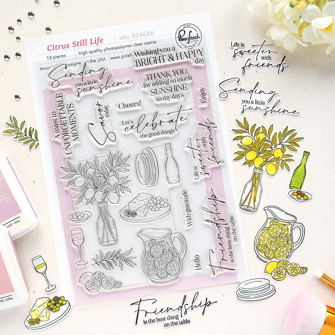 Pinkfresh Studio - Clear Stamps - Citrus Still Life-ScrapbookPal
