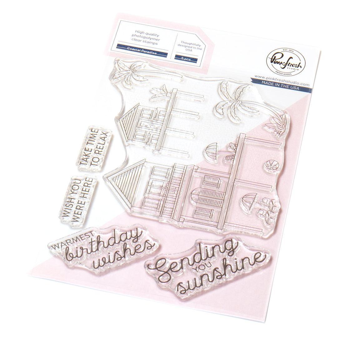 Pinkfresh Studio - Clear Stamps - Coastal Paradise-ScrapbookPal