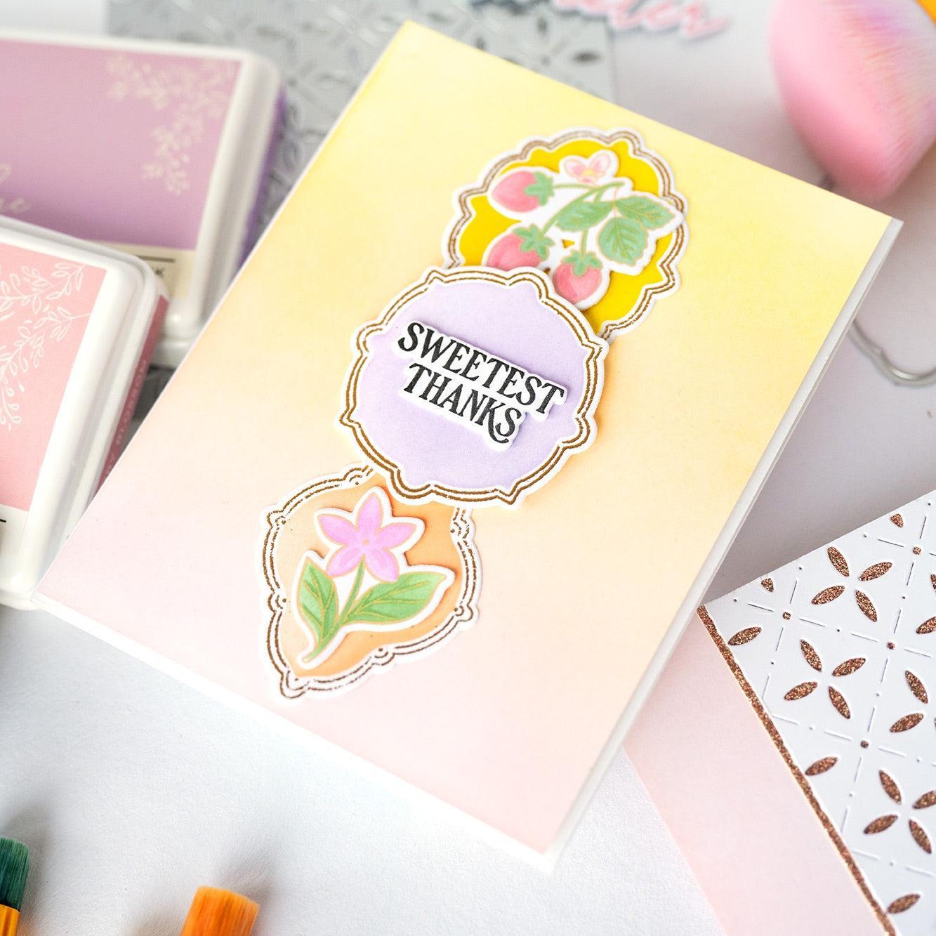 Pinkfresh Studio - Clear Stamps - Cottage Frames-ScrapbookPal