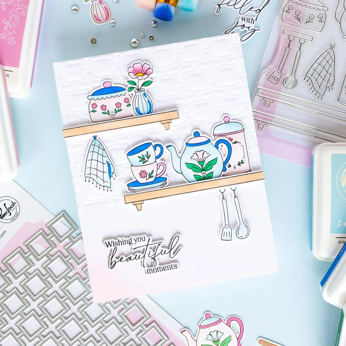 Pinkfresh Studio - Clear Stamps - Cottage Keepsakes-ScrapbookPal
