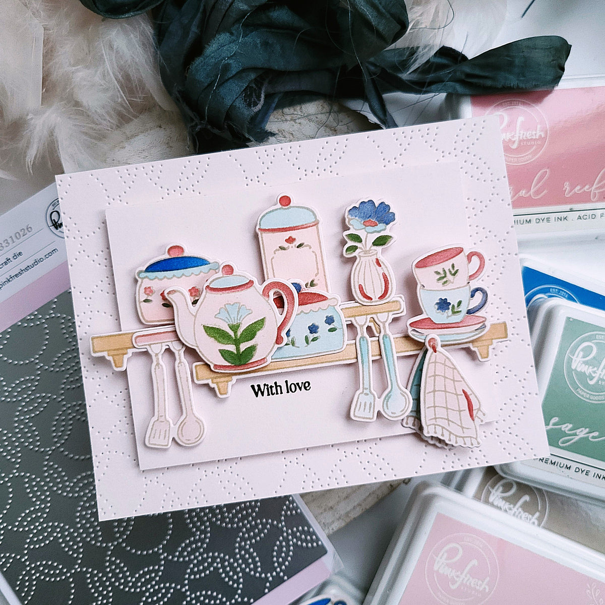 Pinkfresh Studio - Clear Stamps - Cottage Keepsakes-ScrapbookPal