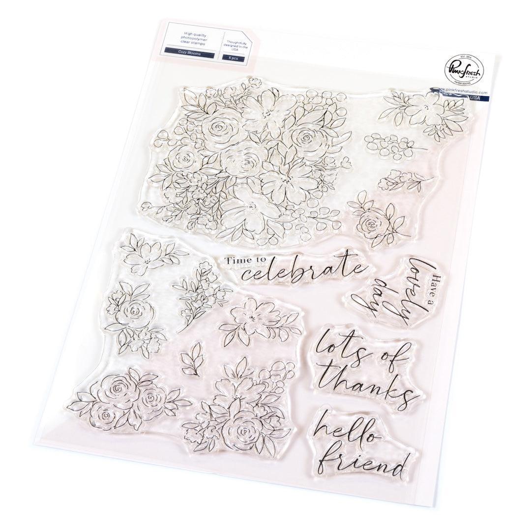 Pinkfresh Studio - Clear Stamps - Cozy Blooms-ScrapbookPal