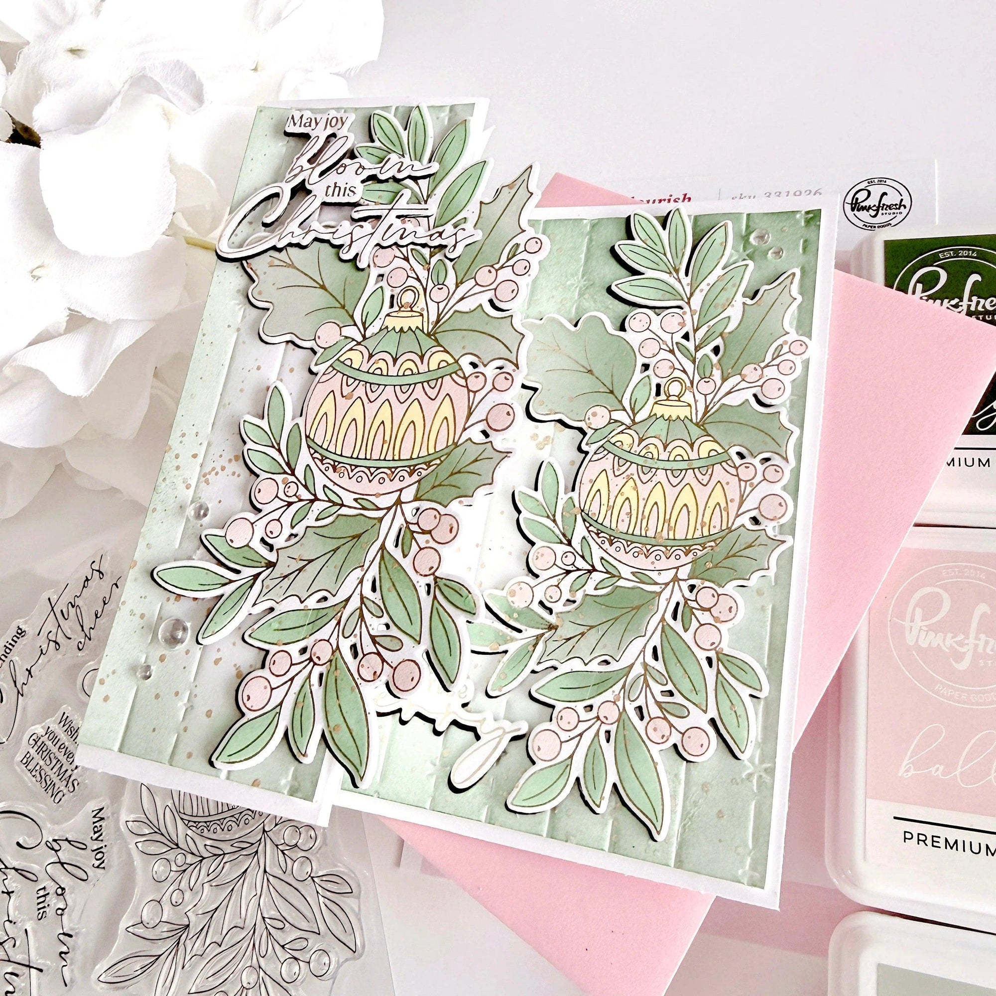 Pinkfresh Studio - Press Plates - Festive Flourish-ScrapbookPal