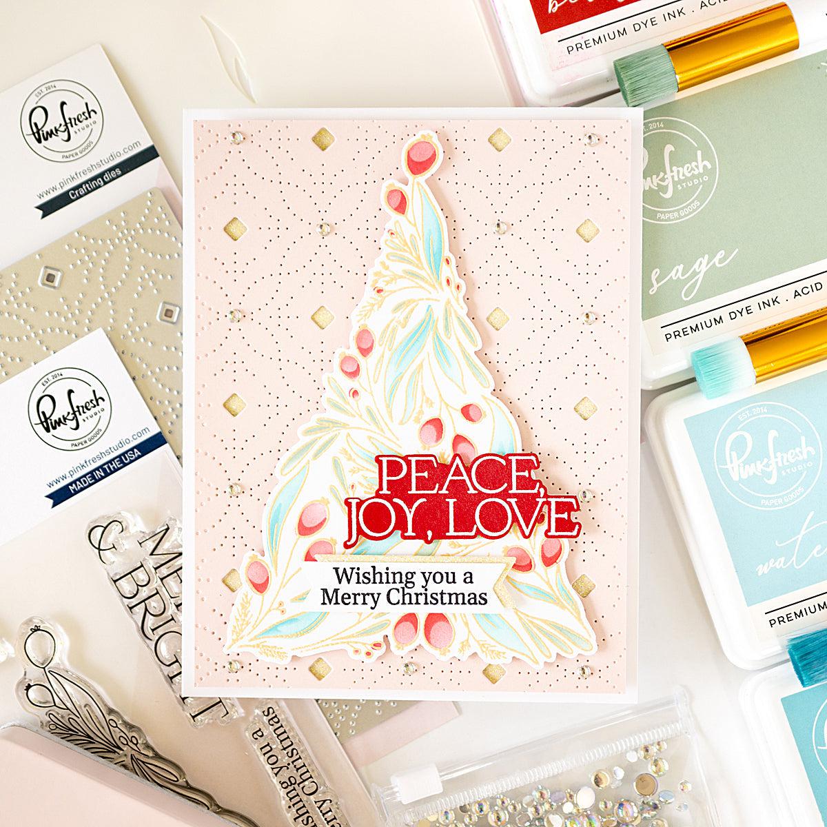 Pinkfresh Studio - Clear Stamps - Festive Foliage Tree-ScrapbookPal