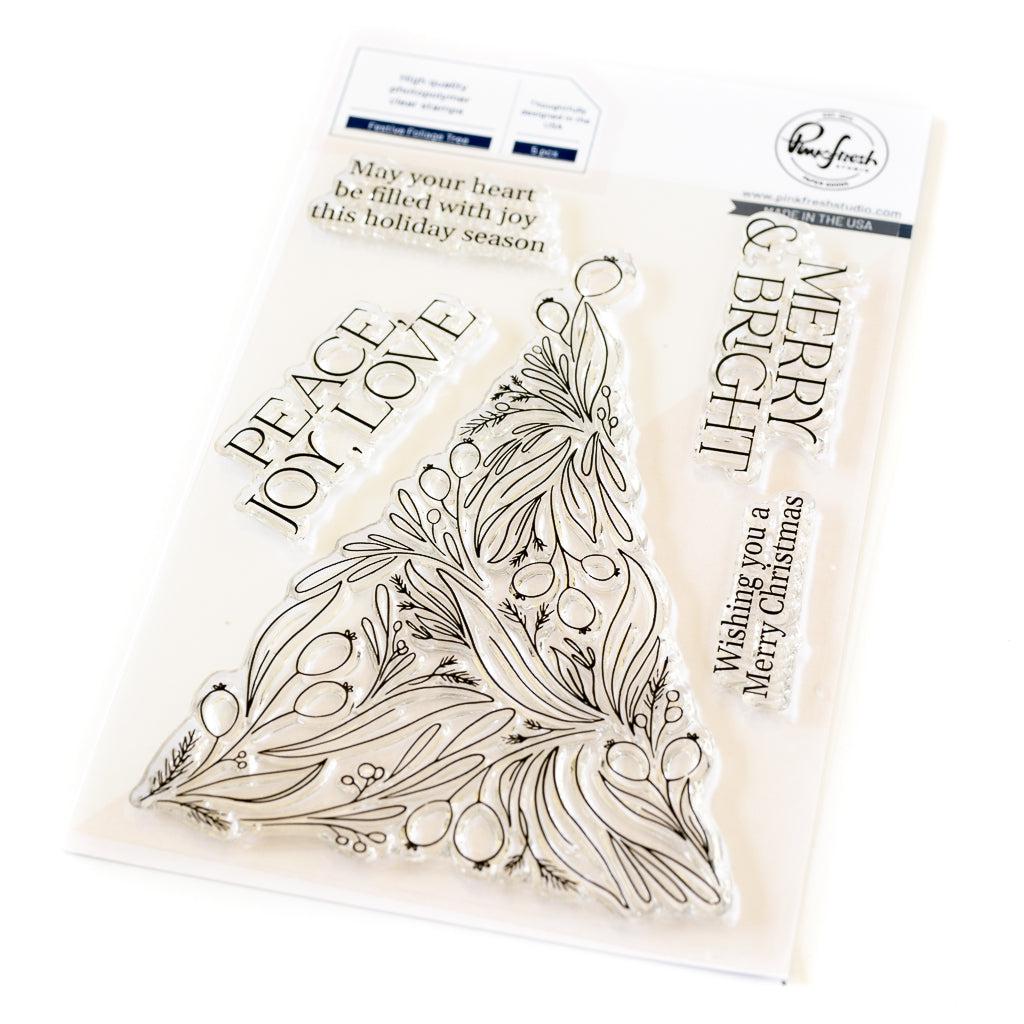 Pinkfresh Studio - Clear Stamps - Festive Foliage Tree-ScrapbookPal