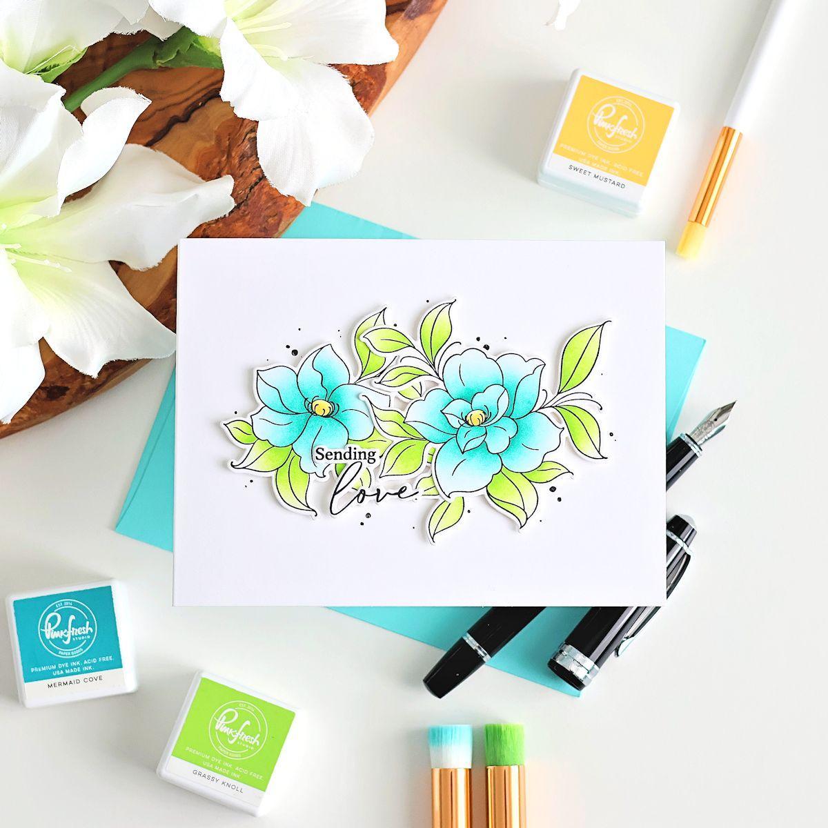 Pinkfresh Studio - Clear Stamps - Floral Daydream-ScrapbookPal