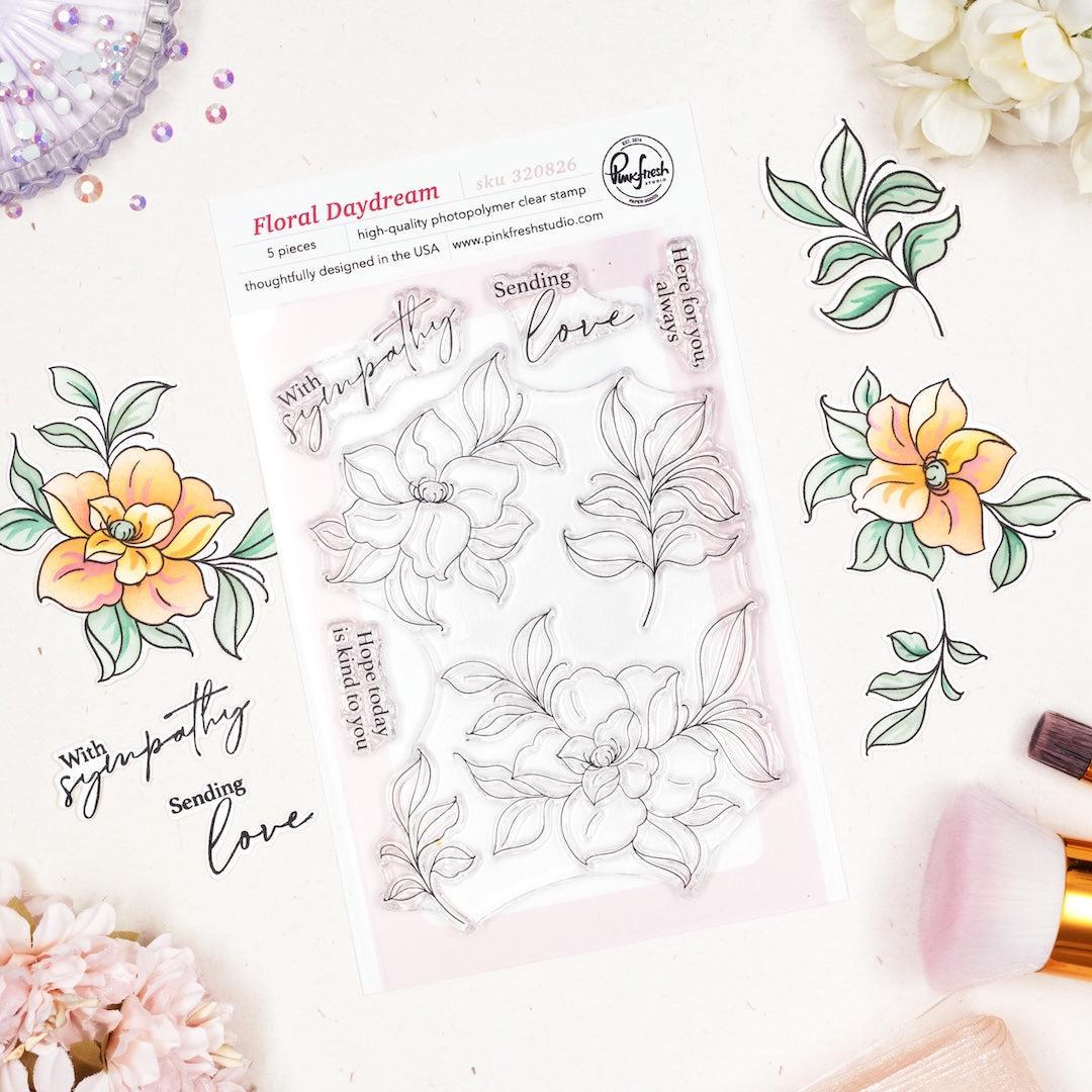 Pinkfresh Studio - Clear Stamps - Floral Daydream-ScrapbookPal