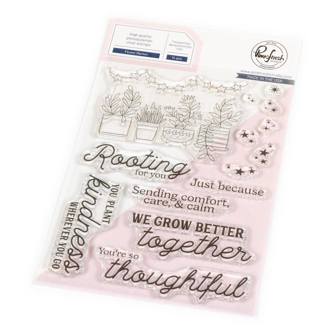 Pinkfresh Studio - Clear Stamps - Flower Market-ScrapbookPal
