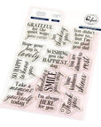 Pinkfresh Studio - Clear Stamps - Heartfelt Chapters-ScrapbookPal