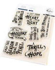 Pinkfresh Studio - Clear Stamps - Holiday Greetings Sentiments-ScrapbookPal