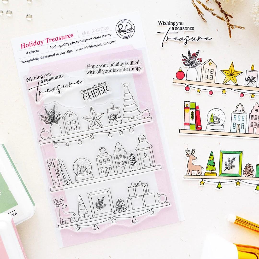 Pinkfresh Studio - Clear Stamps - Holiday Treasures-ScrapbookPal