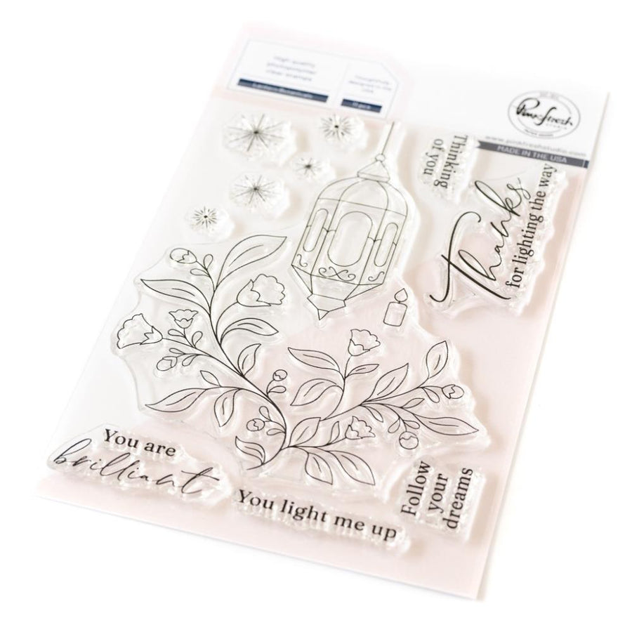 Pinkfresh Studio - Clear Stamps - Lantern Botanicals-ScrapbookPal