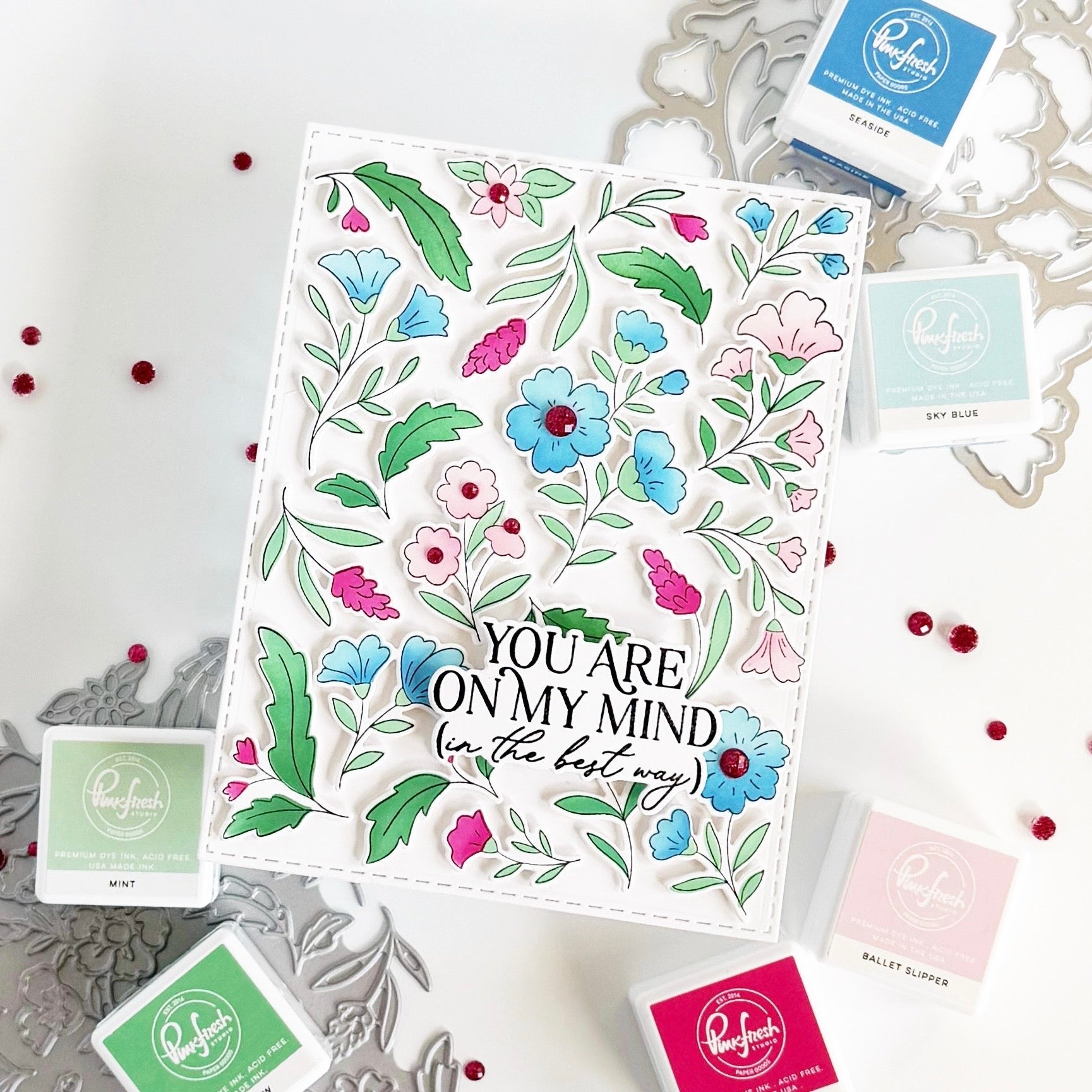 Pinkfresh Studio - Clear Stamps - On My Mind-ScrapbookPal
