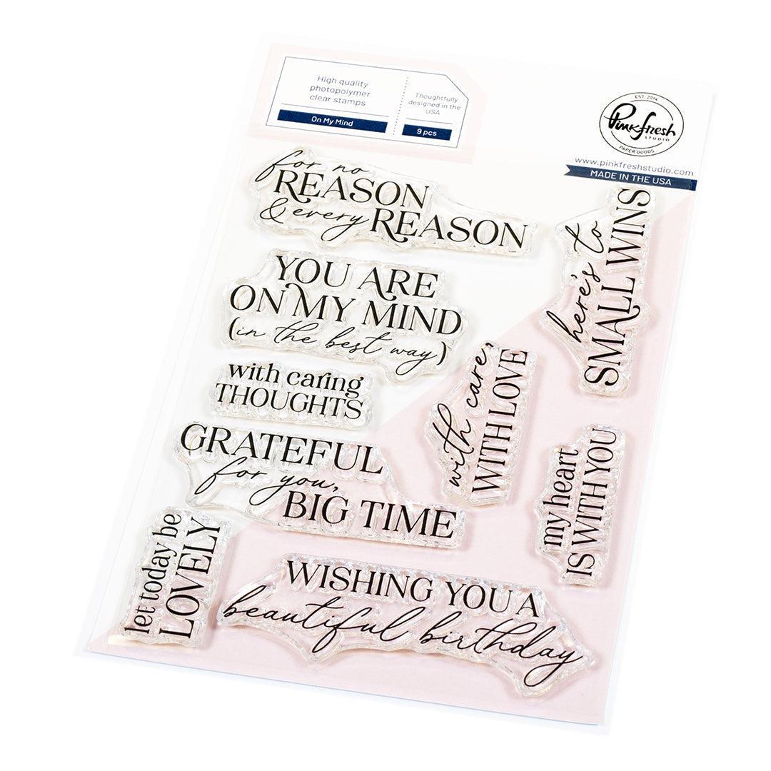 Pinkfresh Studio - Clear Stamps - On My Mind-ScrapbookPal