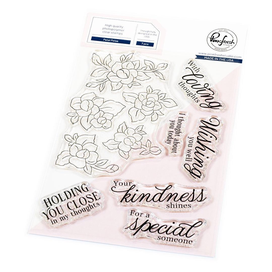 Pinkfresh Studio - Clear Stamps - Petal Poise-ScrapbookPal