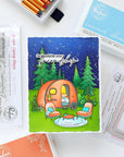 Pinkfresh Studio - Dies - Retro Camp Days Sentiments-ScrapbookPal