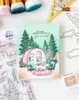 Pinkfresh Studio - Dies - Retro Camp Days Sentiments-ScrapbookPal