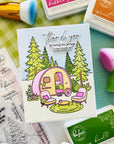 Pinkfresh Studio - Dies - Retro Camp Days Sentiments-ScrapbookPal