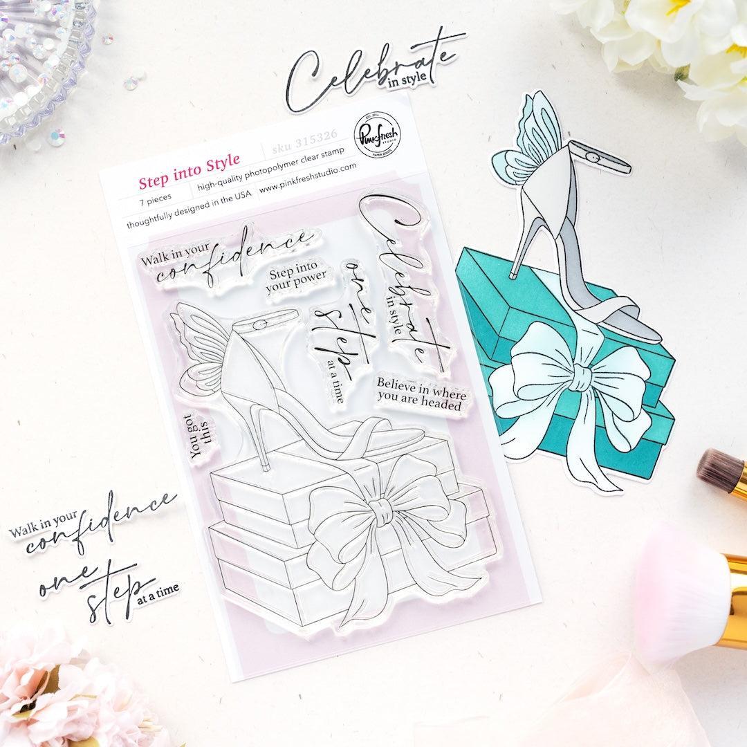 Pinkfresh Studio - Clear Stamps - Step Into Style-ScrapbookPal