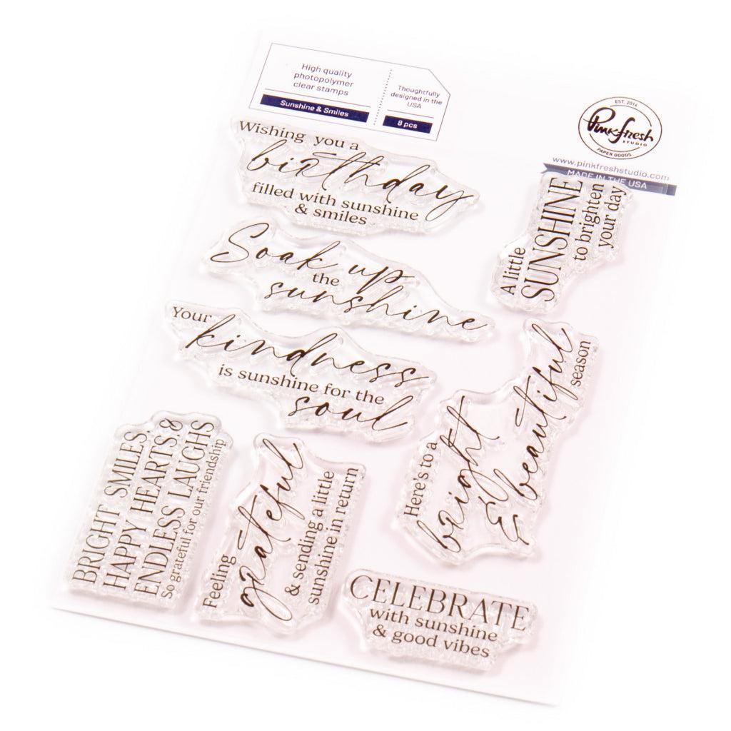 Pinkfresh Studio - Clear Stamps - Sunshine & Smiles-ScrapbookPal