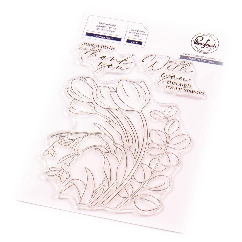 Pinkfresh Studio - Clear Stamps - Timeless Tulips-ScrapbookPal