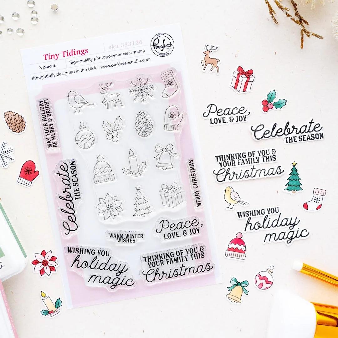 Pinkfresh Studio - Clear Stamps - Tiny Tidings-ScrapbookPal