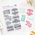 Pinkfresh Studio - Clear Stamps - Treasured Greetings-ScrapbookPal